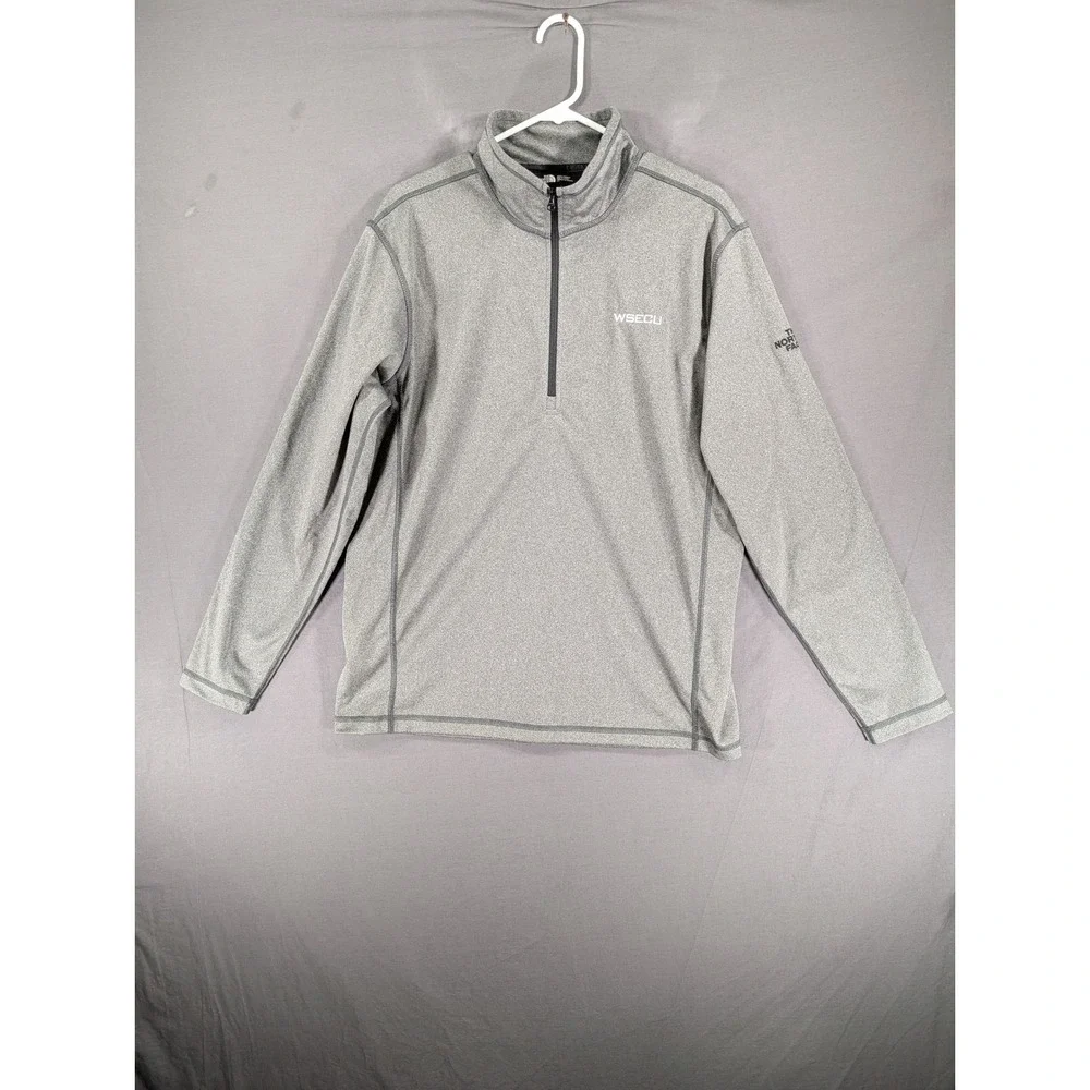 The‎ North Face Mens Gray WSECU Quarter Zip Pullover NF0A3LHB Size L